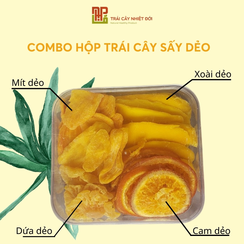 Mix 5 Loại Xoài, Dứa, Mít, Cam, Đu Đủ